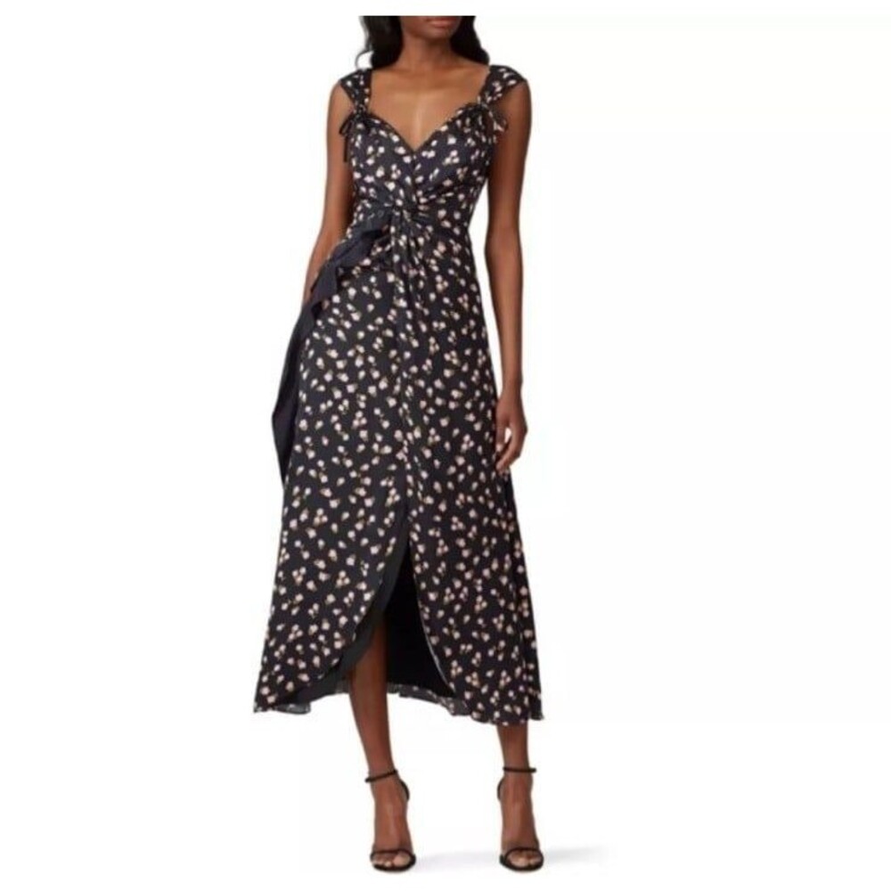 NWT Self-portrait sleveless midi floral dress. FLAWED. Size 2